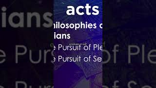 Pleasure vs discipline Philosophical perspectives Acts 171634 [upl. by Mikol301]