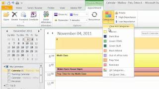 Using Colors in the Outlook Calendar [upl. by Inoue951]