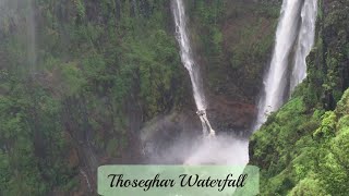 Thoseghar waterfall near Satara [upl. by Araem]