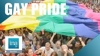 Gay Pride Paris et Berlin en juin 2000  Archive INA [upl. by Elletnahs99]