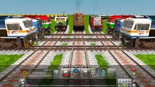 9 Indian Railway Coupling Crossing At Coverd Branched Railroad tracks  train simulator game [upl. by See]