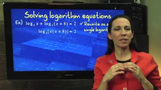 Solving Logarithmic Equations [upl. by Itsur]