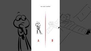 If You Dont Do Anything 😳 A Vs B Animation meme shorts [upl. by Bohon]