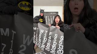 Holy October calendar pull Batman funny lol batman funnycouples [upl. by Dlarej]