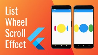 Flutter ListWheelScrollView  Horizontal List View  Customizable [upl. by Dlaniger]