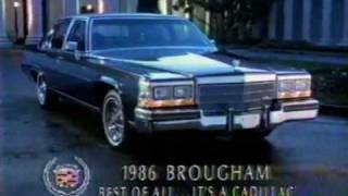 1986 Cadillac Fleetwood Brougham commercial [upl. by Hnahc]