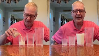 Man Performs Baffling Milk Pouring Magic Trick [upl. by Mauceri409]