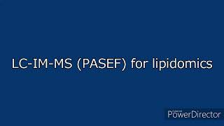 Set Measurement parameters LC IM MS diaPASEF for lipidomics [upl. by Denton]