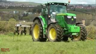 John Deere 6170R Pumping the Slurry [upl. by Nodanrb193]