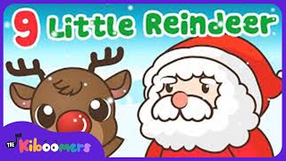 9 Little Reindeer  The Kiboomers Preschool Songs amp Nursery Rhymes for Christmas [upl. by Fisk168]