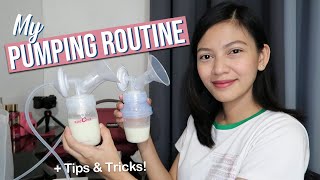 My Pumping Routine amp Breastmilk Storage  Tips amp Tricks 🍼 [upl. by Rybma309]