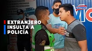 🔴🔵Surco Intervienen a extranjero que insultó e increpó a policía por resistirse a dar su identidad [upl. by Aihsrop]