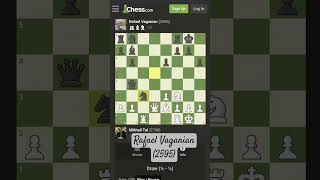 Mikhail tal vs Rafael Vaganian😍😍😍music chess trending [upl. by Korff]