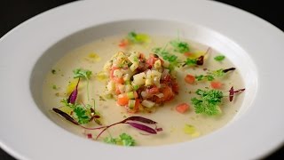 Watermelon Consommé with Scallop Ceviche [upl. by Midan947]