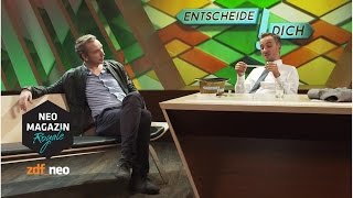 Entscheide dich mit Olli Schulz  sundb NEO MAGAZIN ROYALE mit Jan Böhmermann  ZDFneo [upl. by Lucias]