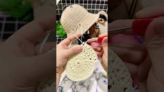 かぎ針編み帽子の編み方🎩뜨개질 모자 뜨개질 기법 Crocheted hat Crochet technique crochet 뜨개질 handmade かぎ針編み [upl. by Llerraj279]