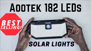 Solar Lights  Aootek 182 LEDs [upl. by Yentyrb]