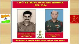 Indian Army Officers retired on 30 September 2024 [upl. by Bergren]