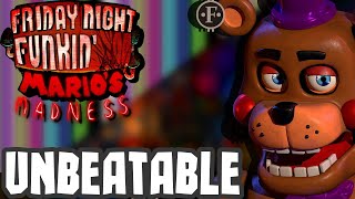 FNF Unbeatable But Rockstar Freddy Sings It  Mario Madness v2 Cover [upl. by Beane]