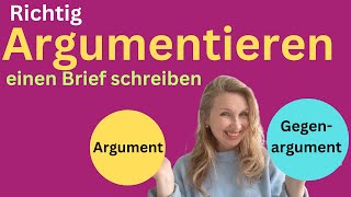 Richtig argumentieren schriftlich argumentieren [upl. by Neram9]