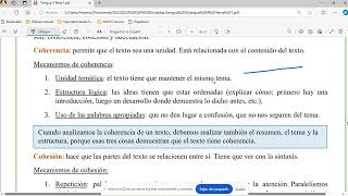 Propiedades textuales coherencia cohesión y adecuación Lengua II ESO Adultos 2024 [upl. by Ettenna313]