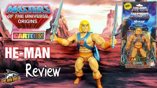 Masters of the Universe Origins Cartoon Heman Figure Review and Parts Swapping [upl. by Schild471]