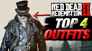 Top 4 HIDDEN Red Dead Redemption 2 Outfits For Jack The Ripper Red Dead Online [upl. by Anaiq]