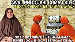 USAHA MODAL AWAL CUMA 75 RIBU  SUKSES Sampai PUNYA PABRIK PRODUKSI 1000 Pack BISNIS MENJANJIKAN [upl. by Gant]