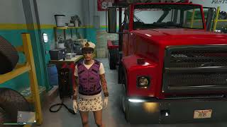 GTAV 2142 Salvage Yard Tow Truck Services Benefactor Schafter [upl. by Tadashi]