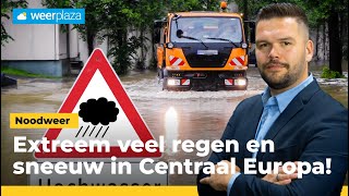 Noodweer in CentraalEuropa verwacht [upl. by Aicirtel837]