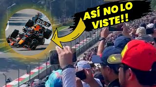 Así se vió el Dramatíco Choque de Checo Pérez Grabado desde las Gradas por los fanáticos F1 radio [upl. by Tennes483]