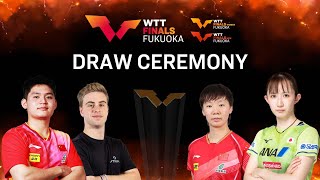 LIVE Draw Ceremony  WTT Finals Fukuoka 2024 [upl. by Yrdua]