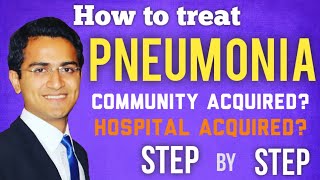 Pneumonia Community amp Hospital Acquired Treatment Guidelines Symptoms Medicine Lecture USMLE [upl. by Neraj]