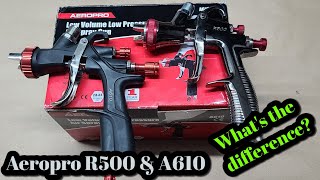 Aeropro A610 amp R500 Whats The Difference Chinese LVLP Spray Guns [upl. by Goddord]