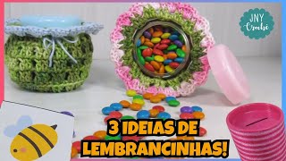 LEMBRANCINHA DE CROCHÃŠ FÃCIL DE FAZER E MAIS 2 IDEIAS LEGAIS  CROCHÃŠ SIMPLES E FÃCIL PASSO A PASSO [upl. by Neeka]