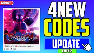 SECRET UPDATE  TANGLED  WEB CHRONICLES CODES 2023 UPDATE 3 [upl. by Nelyahs533]