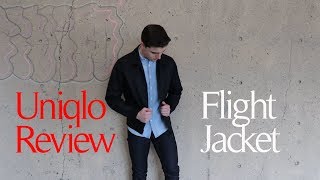 Uniqlo Review  Flight Jacket [upl. by Doralin]