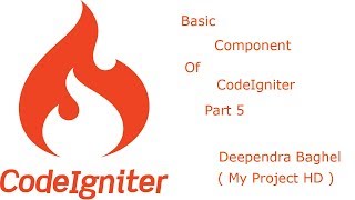 Codeigniter tutorial for beginners step by step in hindi Basic Component Of CodeIgniter Part 5 [upl. by Laurianne]