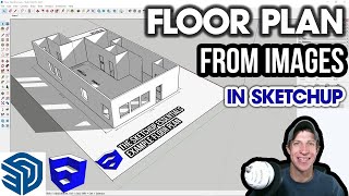 FLOOR PLANS FROM IMAGES in SketchUp Pro Updated for 2021 Getting Started with SketchUp Pro Ep 4 [upl. by Wake]