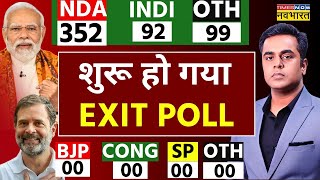 EXIT POLL 2024 LIVE Lok Sabha Election Results  NDA  INDI Alliance  PM Modi  Rahul Gandhi [upl. by Damahom254]