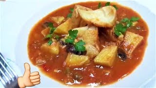 How to Cook Fish Baccalà with Tomatoes and Potatoes Italian Baccalà recipes italianfood [upl. by Sivram]