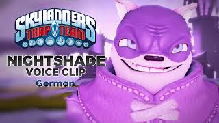 Skylanders Trap Team  Nightshade voice clip  German [upl. by Papotto]