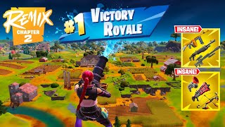 118 Kill Solo Vs Squads Wins Gameplay Full Game Fortnite Chapter 2 Remix Ps4 Controller [upl. by Eneliak]