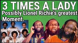 THE COMMODORES Ft Lionel Richie  Three times a lady REACTION [upl. by Ventura]