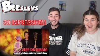 BRITISH COUPLE REACTS  quotJosé Jalapeños bad dayquot  Arguing with Myself  JEFF DUNHAM [upl. by Everest]