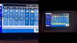 The Weather NetworkMétéoMédia Local Forecastprévisions locales comparison Monday November 18 2024 [upl. by Nageam]