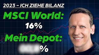 Das Fazit meines EinzelaktienDepots im Vergleich mit dem MSCI World ETF  Börse [upl. by Tolley]