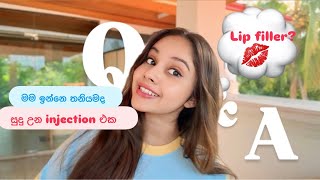 Injection වලින් සුදු වෙන්න 🤫🙈මම කැමතිම එයාට🌹  lip filler 💋 [upl. by Lebbie71]