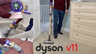 Dyson V11 Cordless Vacuum Whole House Cleaning Demonstration [upl. by Greabe]