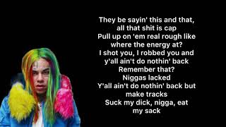 6ix9ine  GINÉ lyrics [upl. by Gilman895]